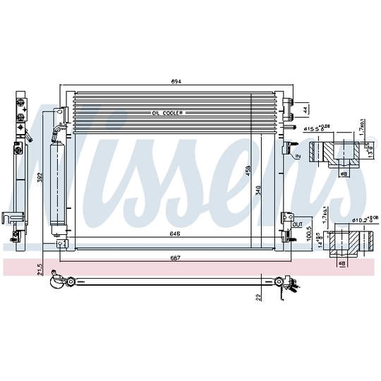 941084 - Condenser, air conditioning 