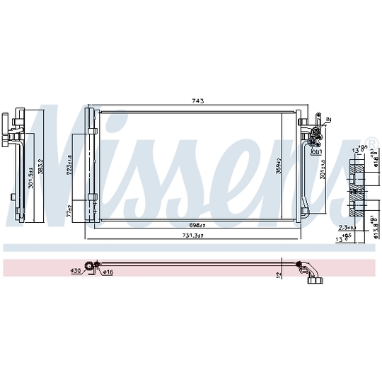 941175 - Condenser, air conditioning 