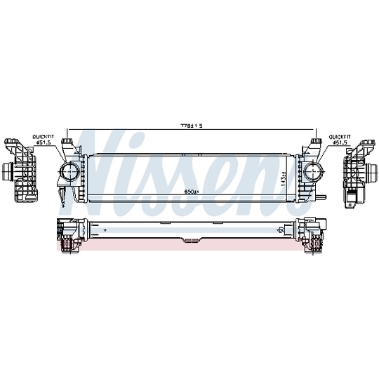 96016 - Intercooler, charger 