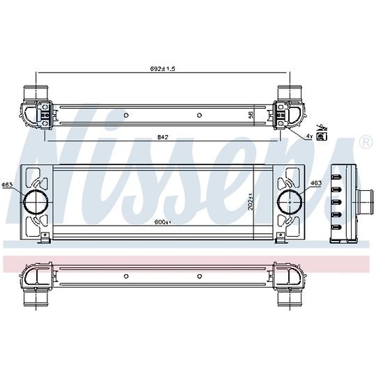 96066 - Intercooler, charger 