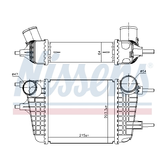 961116 - Intercooler, charger 