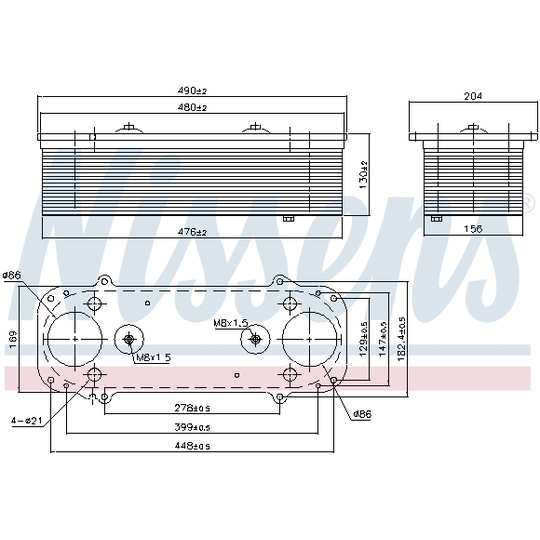 961500 - Intercooler, charger 