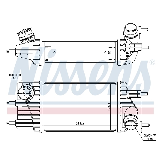 961433 - Intercooler, charger 