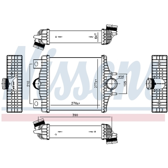 961427 - Intercooler, charger 