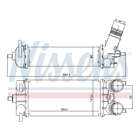 961509 - Intercooler, charger 