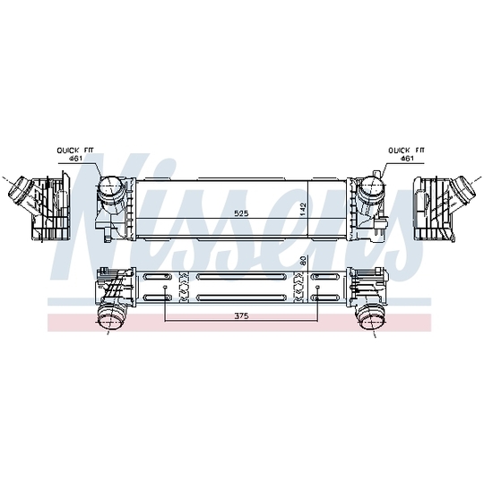 961596 - Intercooler, charger 