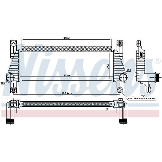 96222 - Intercooler, charger 