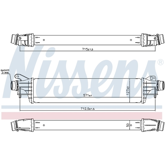 96311 - Intercooler, charger 