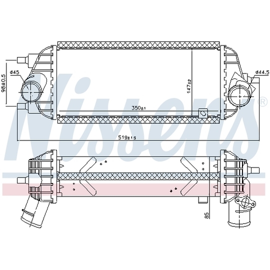 96309 - Intercooler, charger 