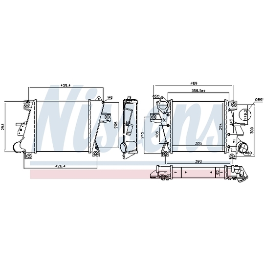 96407 - Intercooler, charger 