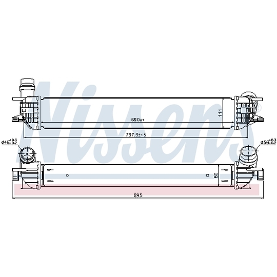 96502 - Intercooler, charger 