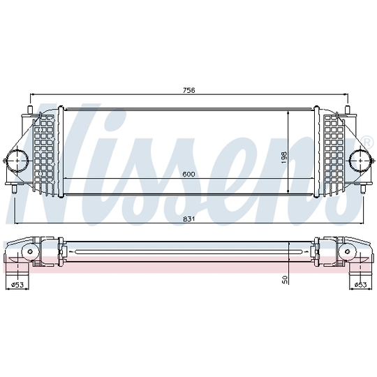 96525 - Intercooler, charger 