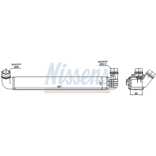 96569 - Intercooler, charger 