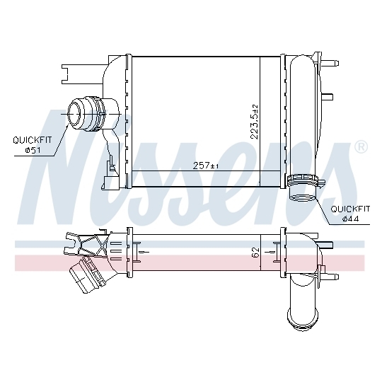 96529 - Intercooler, charger 