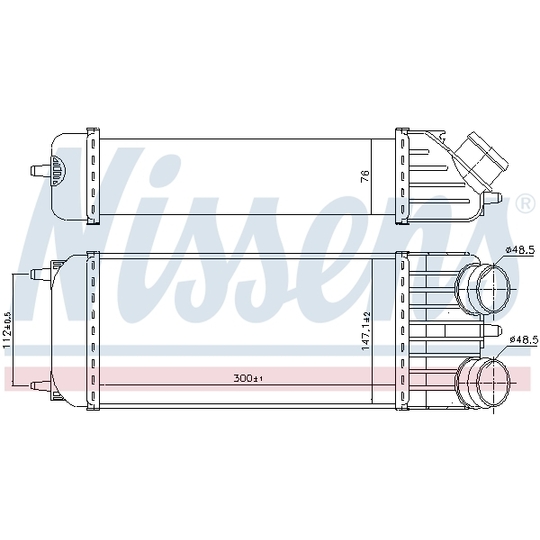 96612 - Intercooler, charger 