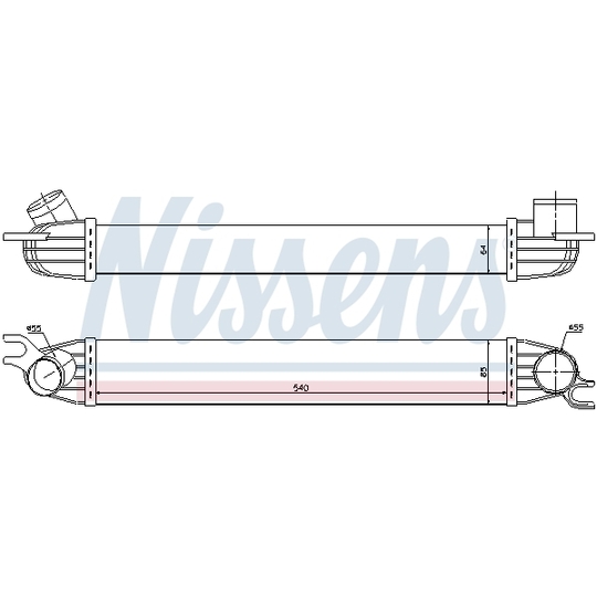 96608 - Intercooler, charger 