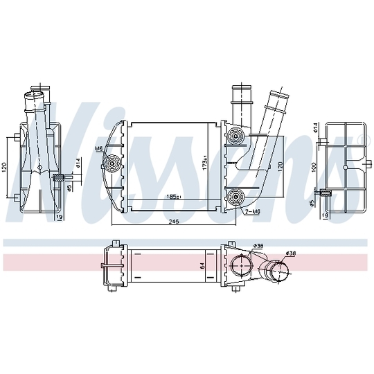 96673 - Intercooler, charger 