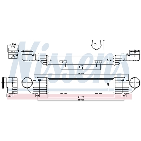 96787 - Intercooler, charger 