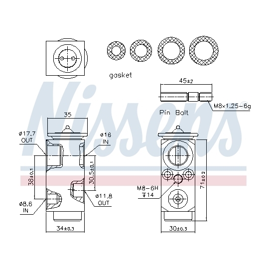 999286 - Expansion Valve, air conditioning 