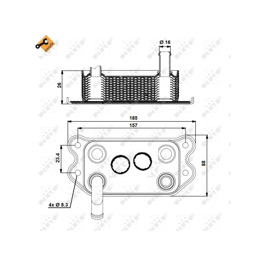 31176 - Õliradiaator, mootoriõli 