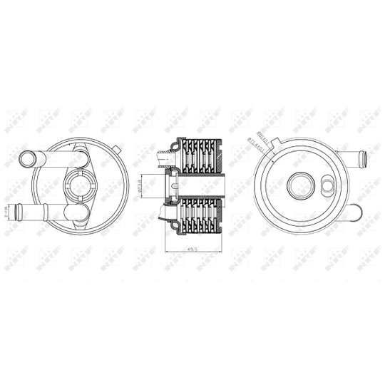 31187 - Oljekylare, motor 