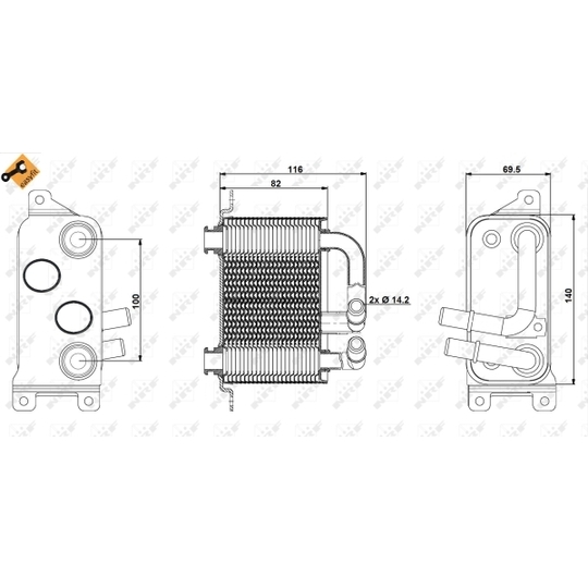 31191 - Oljekylare, motor 