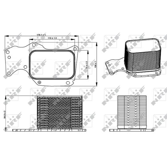 31284 - Oljekylare, motor 