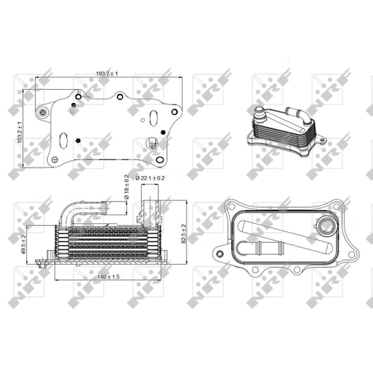 31270 - Oljekylare, motor 