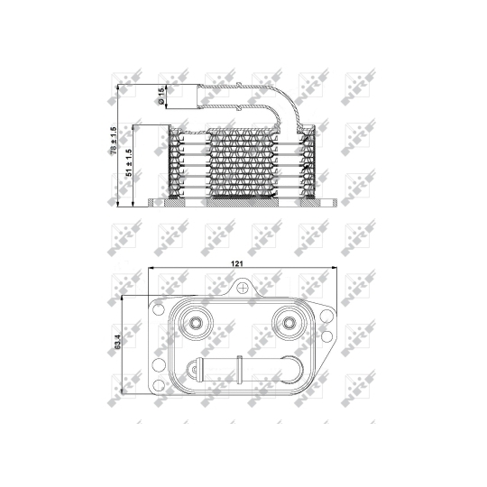 31332 - Oil Cooler, engine oil 