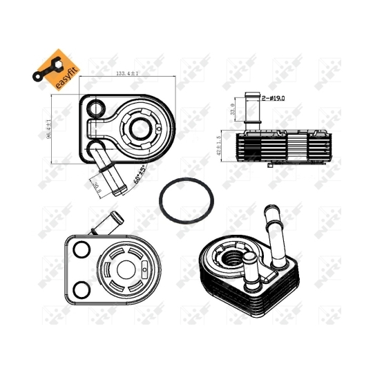 31311 - Oil Cooler, engine oil 