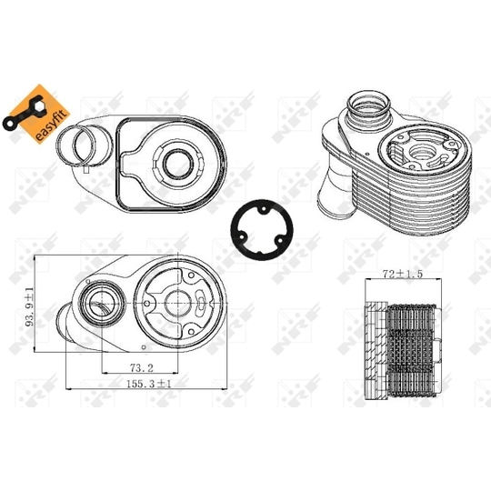 31325 - Oljekylare, motor 