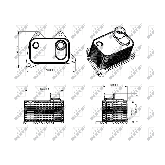 31358 - Oljekylare, motor 