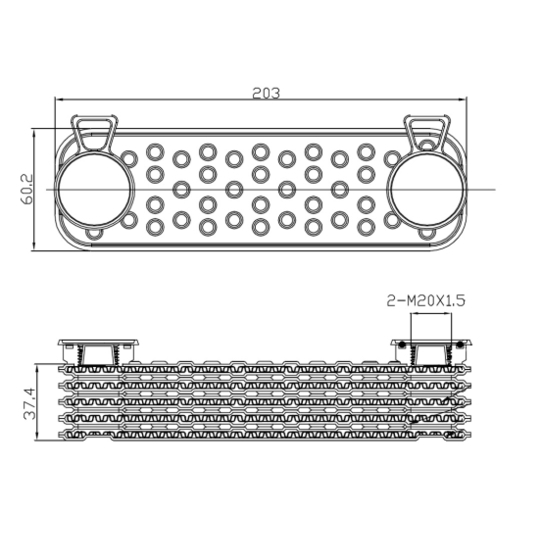 31829 - Oil Cooler, engine oil 