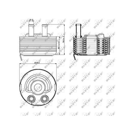 31353 - Oil Cooler, engine oil 