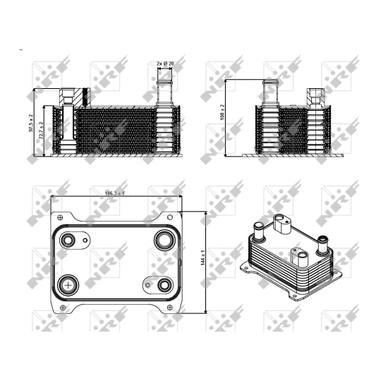 31362 - Oljekylare, motor 