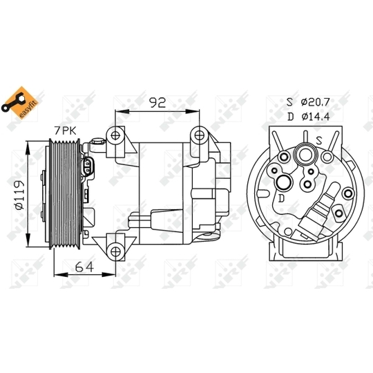 32424 - Compressor, air conditioning 