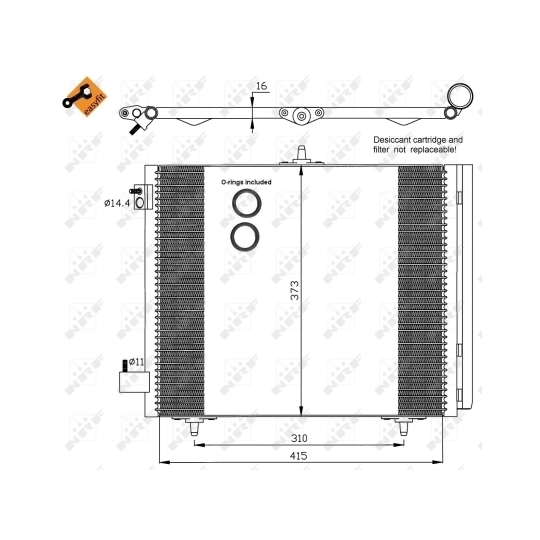 35405 - Kondensor, klimatanläggning 