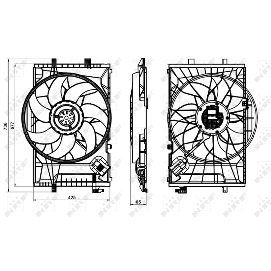 47846 - Fan, radiator 