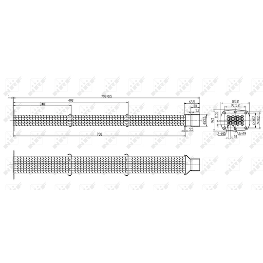 48106 - Radiaator, heitgaaside tagasijooks 