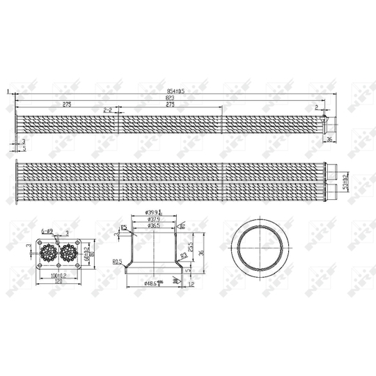 48101 - Cooler, exhaust gas recirculation 