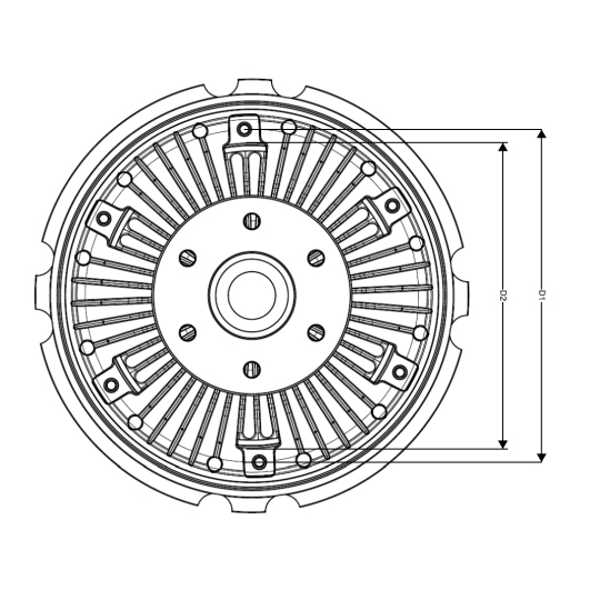 49004 - Clutch, radiator fan 