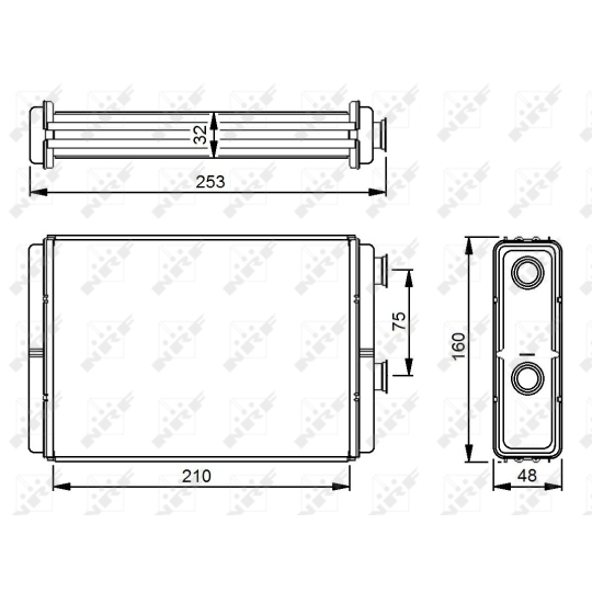 53233 - Heat Exchanger, interior heating 