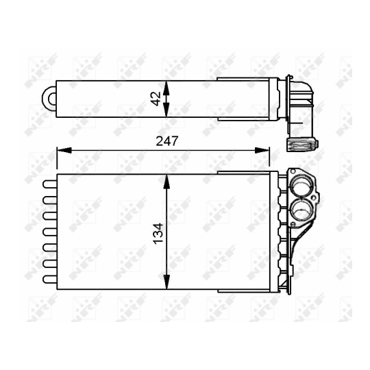53557 - Heat Exchanger, interior heating 