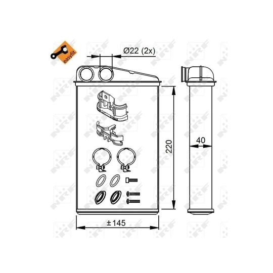 54272 - Heat Exchanger, interior heating 