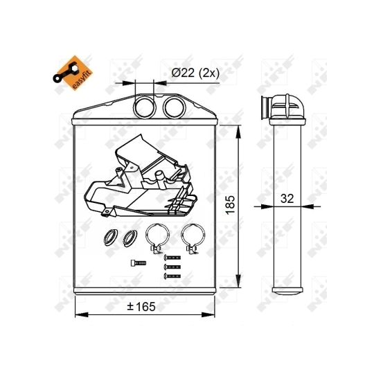 54275 - Heat Exchanger, interior heating 