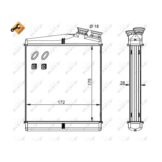 54340 - Heat Exchanger, interior heating 