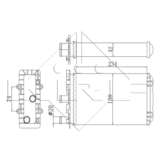 54321 - Heat Exchanger, interior heating 