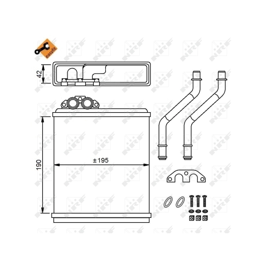 58150 - Heat Exchanger, interior heating 
