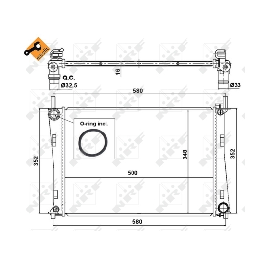 58274 - Radiator, engine cooling 