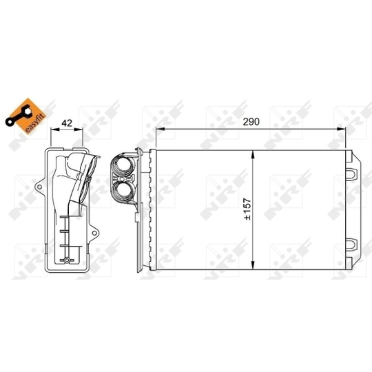 58639 - Heat Exchanger, interior heating 